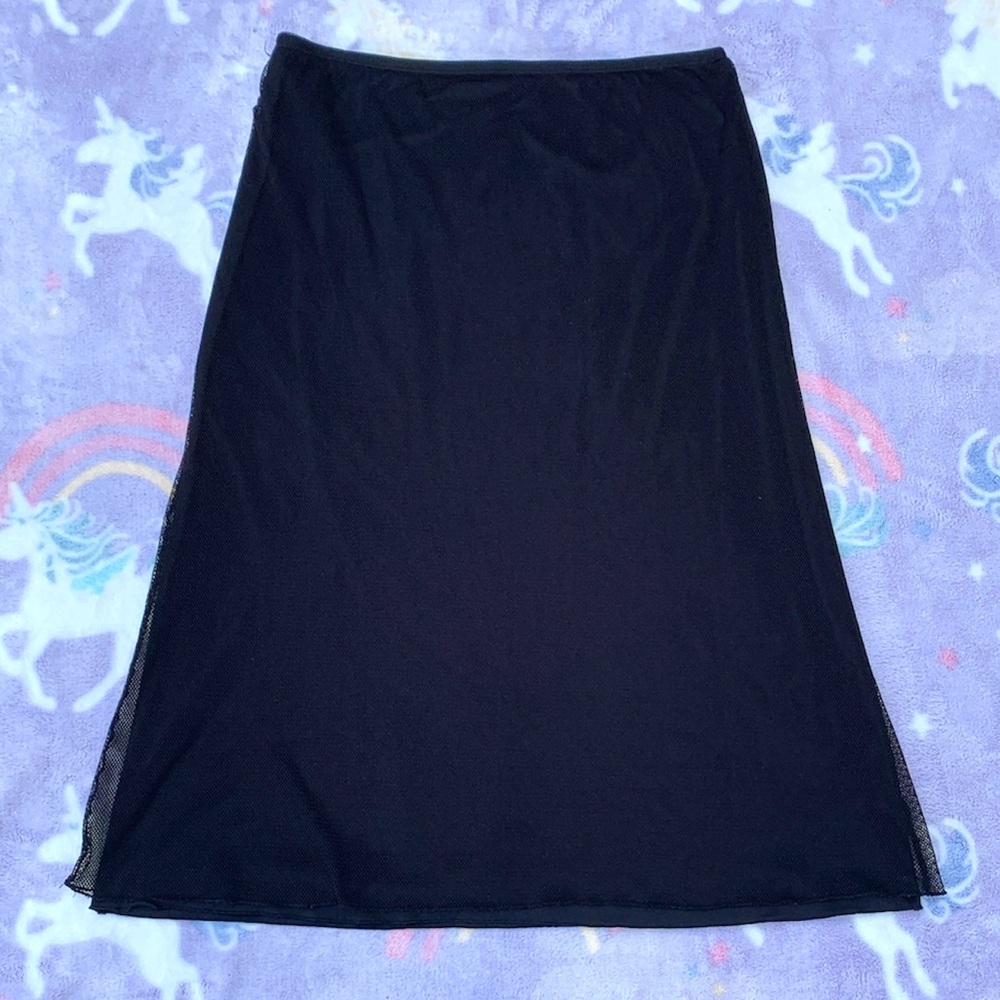 Vintage 90’s Goth Fishnet Midi Skirt